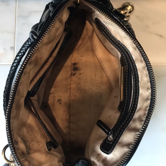 Elliot Lucca Black Patent Leather Bag Preloved - Picture 6 of 8